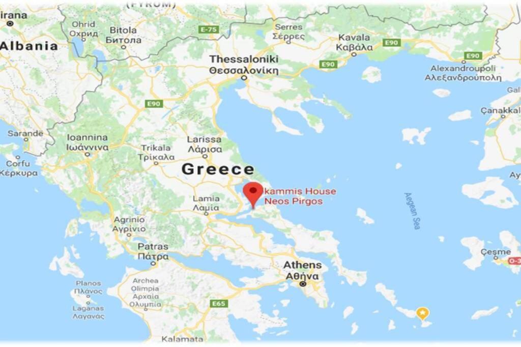 Amazing Sea View-Neos Pyrgos Beach -Evoia Greece Néos Pírgos Eksteriør billede